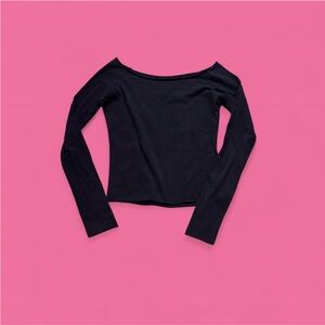 Brandy Melville Black Long Sleeve Top